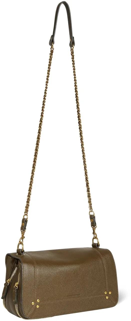 Jérôme Dreyfuss Bruine leren schoudertas met ketting Brown Dames
