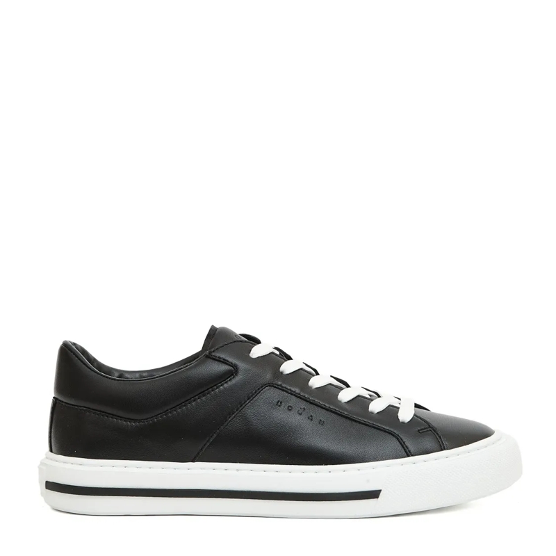 Hogan Lage-top sneaker H691 Black Leather Sneakers White
