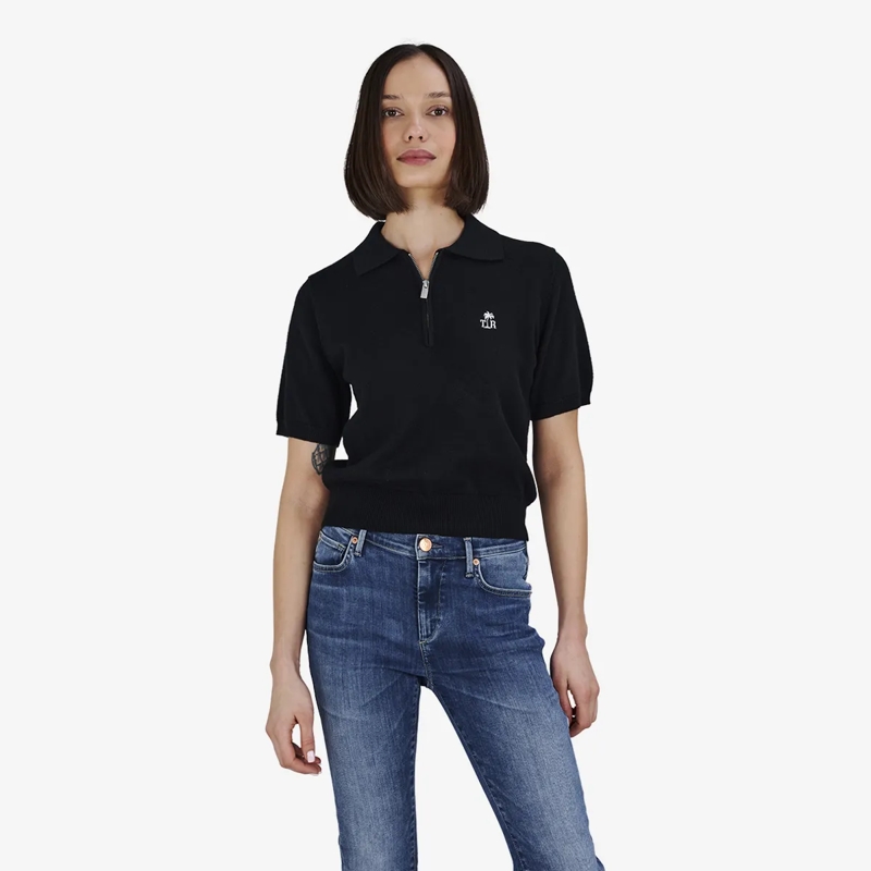 True Religion Pullover Poloshirt schwarz(Image 6)