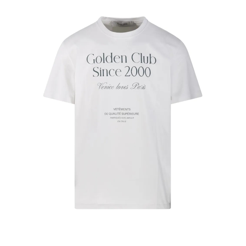 Golden Goose T-shirt Journey M`S T-Shirt With Print White