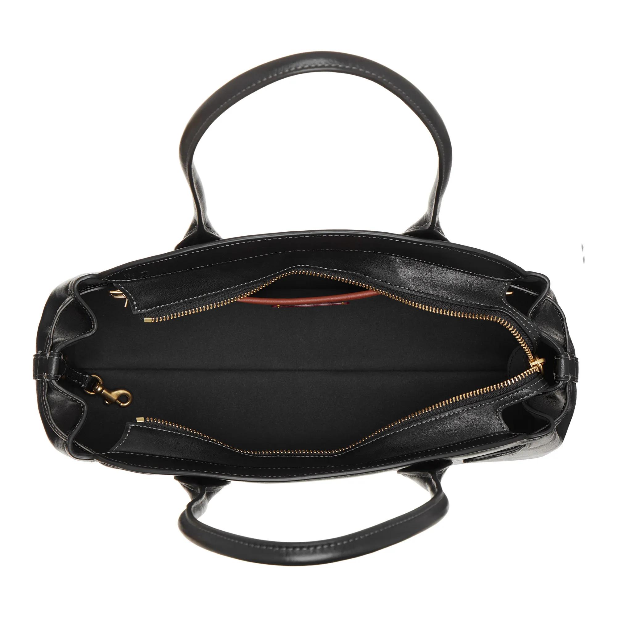 Coach Shoppers & Totes Glazed Leather Empire Carryall 34 in zwart