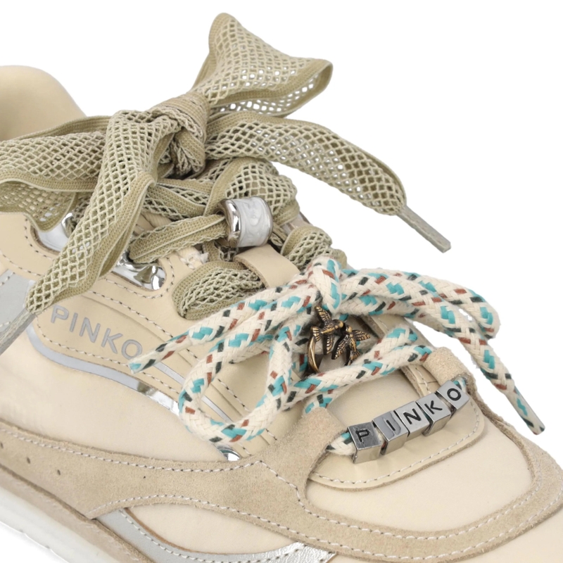 Pinko Low-Top-Sneaker Yulia 01 - Sneaker Cow Suede/Nylon Corda Corda(Image 4)