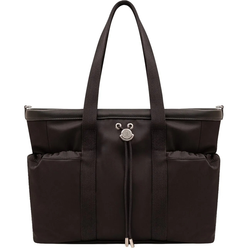 Moncler Shopper Mommy Tote con Coulisse schwarz