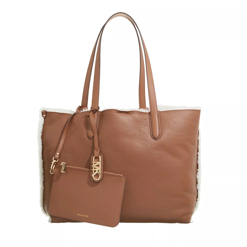 MICHAEL Michael Kors Shopper Eliza Xl Ew Revrsble Pckt Tote Nat/Lugg