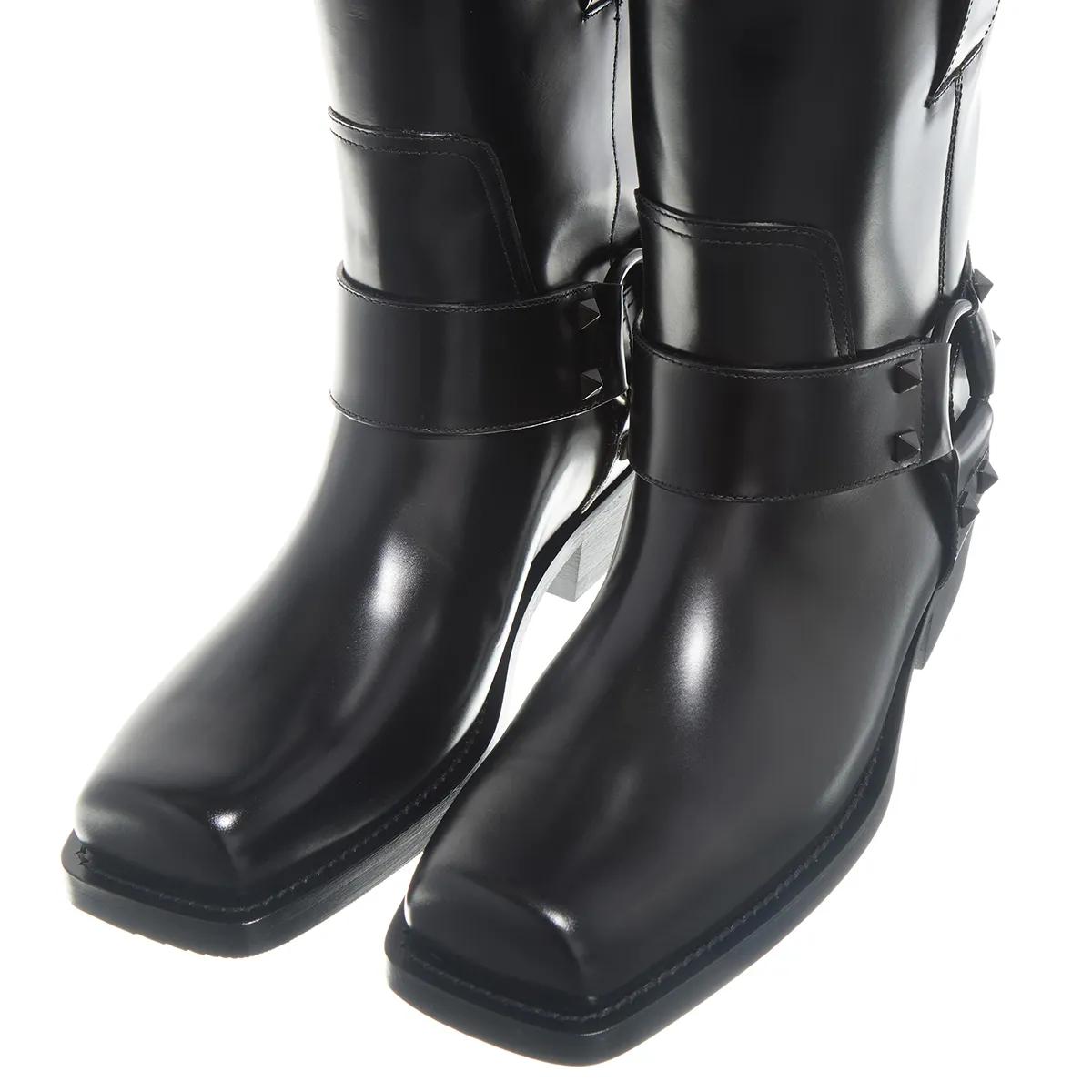 Thumbnail - Valentino Garavani Stiefel - Biker Rockstud - Gr. 39 (EU) - in Schwarz - für Damen