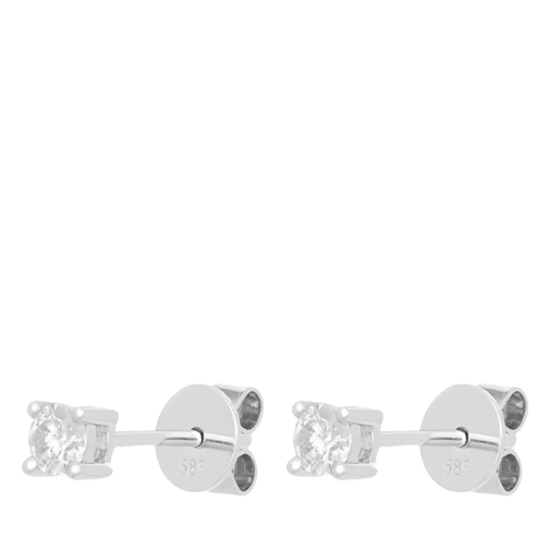 VOLARE Earring Studs 2 Brill ca. 0,25 White Gold Stiftörhängen