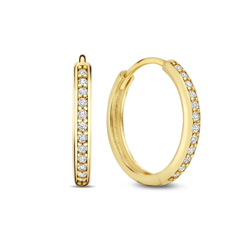 Isabel Bernard Créoles Le Marais Merle 585 Gold Ohrringe Gold