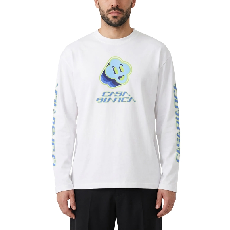 Casablanca T-shirt Langarmshirt Smile Future weiß(Image 2)