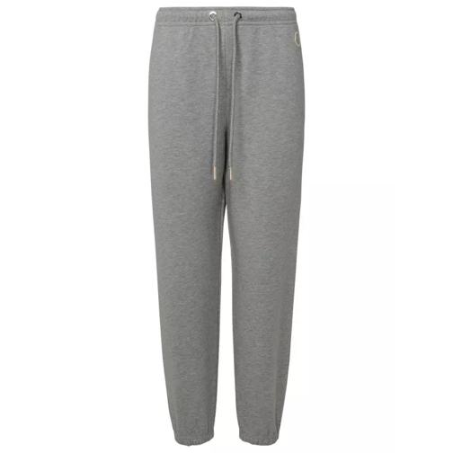 Moncler Grey Cotton Pants Grey 