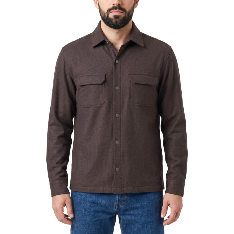Maurizio Baldassari Hemdjacke Overshirt aus Kaschmir-Mix braun(Image 2)