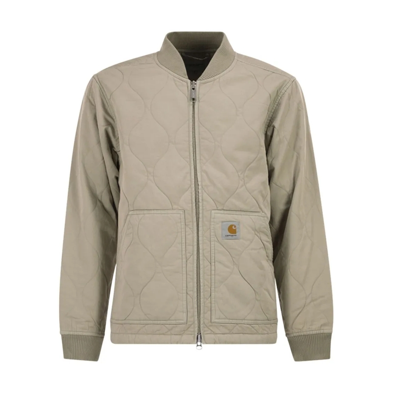 Carhartt Wip Bomberjacke Lightweight Cotton Twill Bomber Jacket With Onion  Grey