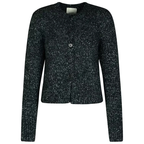 Isabel Marant 'Kathlen' Grey Acrylic Blend Cardigan Black 