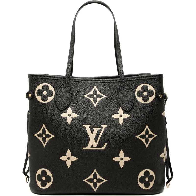 Louis Vuitton Shopper Bicolor Monogram Giant Empreinte Neverfull MM schwarz