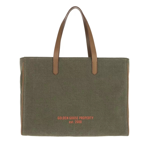Golden Goose Tote Bag Green/Brown/Orange Shopper
