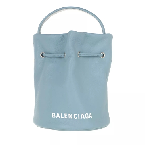 Balenciaga Everyday Drawstring Bucket Bag XS  Blue/Grey Bucket Bag