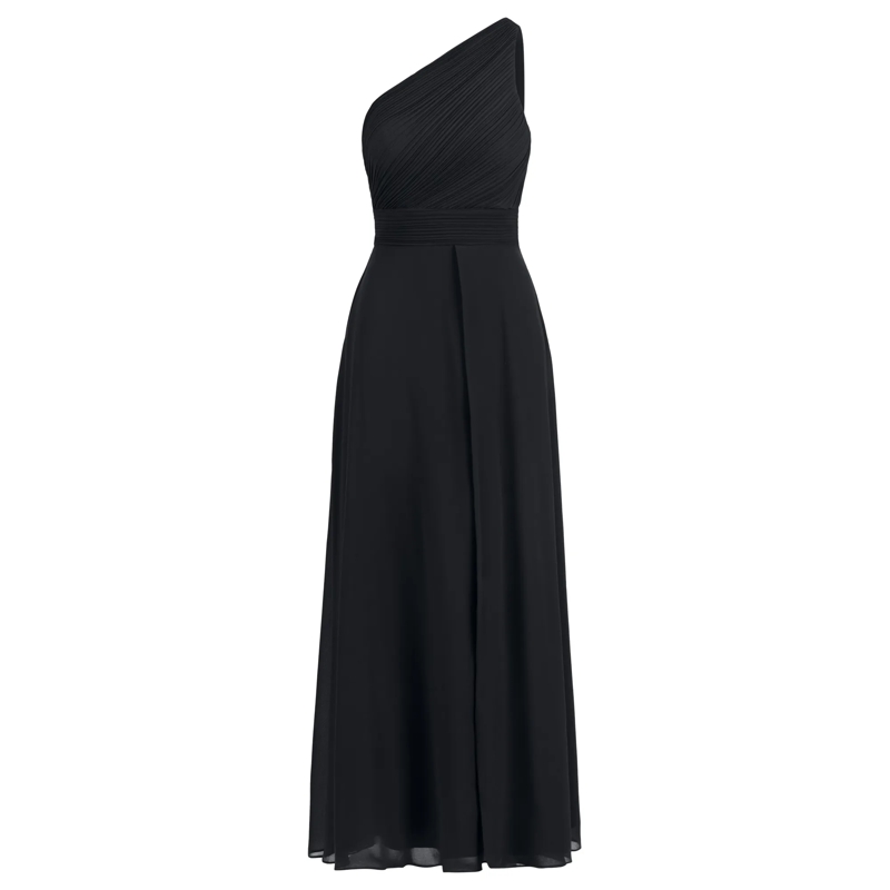 Apart Abendkleid One-Shoulder Abendkleid schwarz