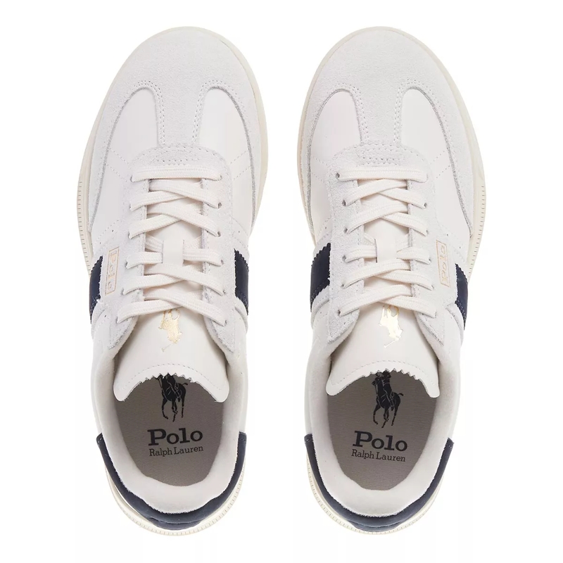 Polo Ralph Lauren Low-Top-Sneaker Htr Aera-Sneakers-Low Top Lace Bianco/Navy(Image 4)