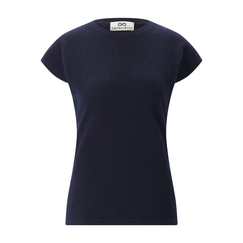 Sminfinity T-Shirt Shirt aus Kaschmir blau