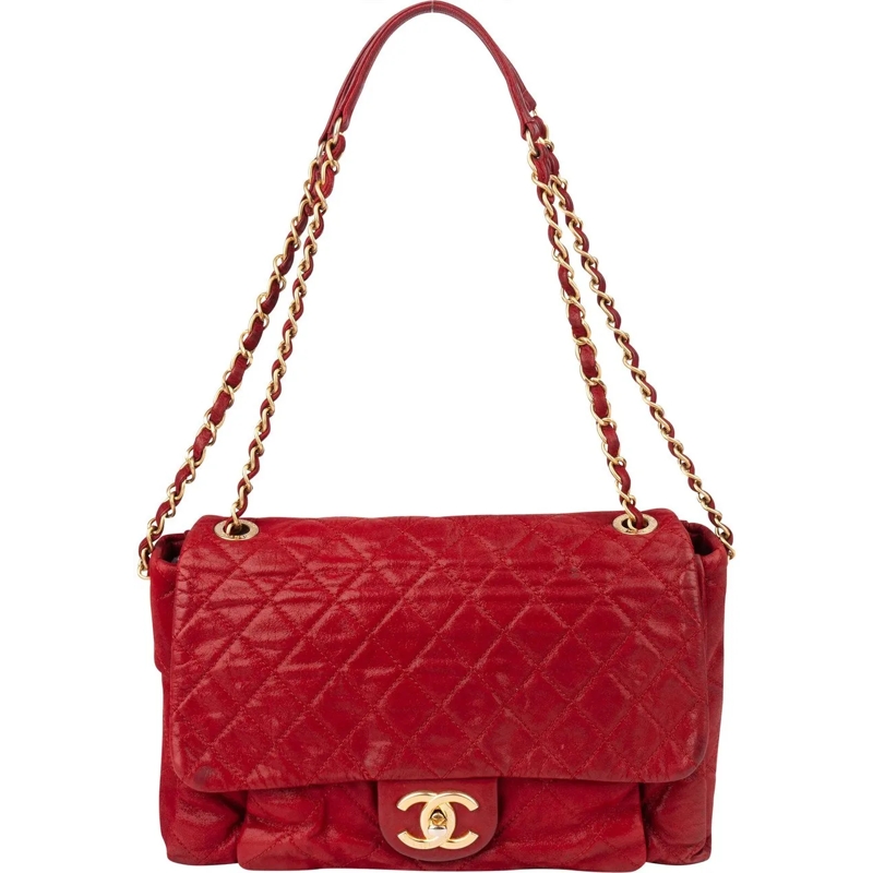 Chanel Tote Chanel Quilted Iridescent Calfskin Single Flap Sho rot
