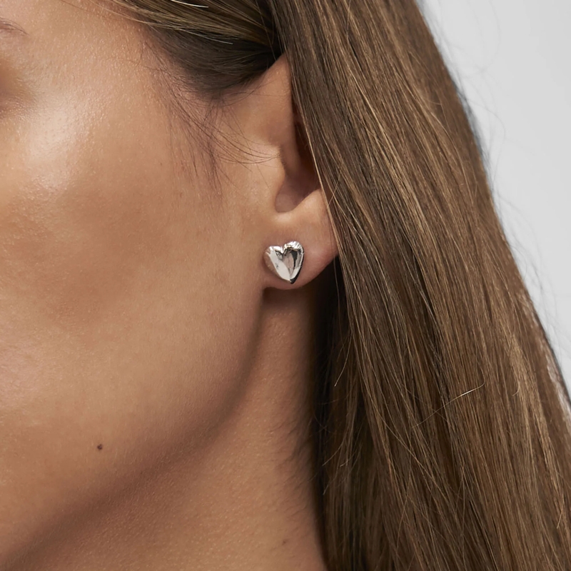 Copenhagen Ohrstecker Edelstahl Balloon Hearts silber(Image 2)