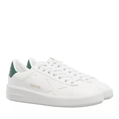 Golden Goose Pure Star Sneakers White/Green Platform Sneaker