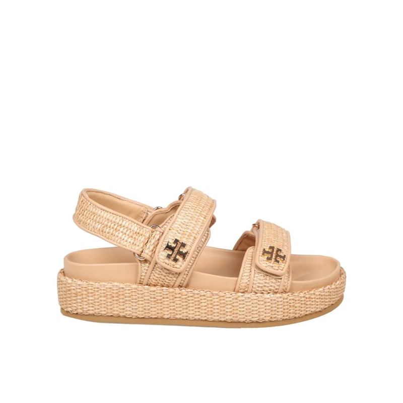 Tory Burch Sandalen Kira Sport Sandal In Natural Raffia Brown