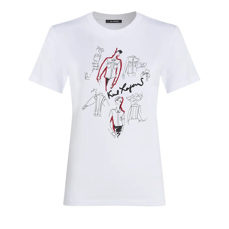 Karl Lagerfeld T-Shirt KARL SERIES T-SHIRT weiss