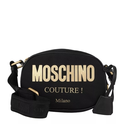 Moschino Logo Crossbody Bag Fantasy Print Black Borsetta a tracolla