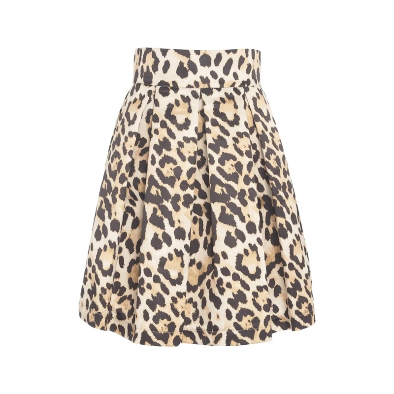 5 Progress Midirok Pleated Skirt With Polka Dots Neutrals