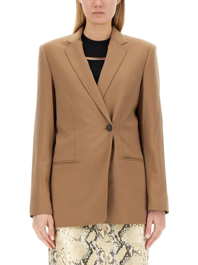 Thumbnail - Helmut Lang - Single-Breasted Blazer - Größe 4 - braun