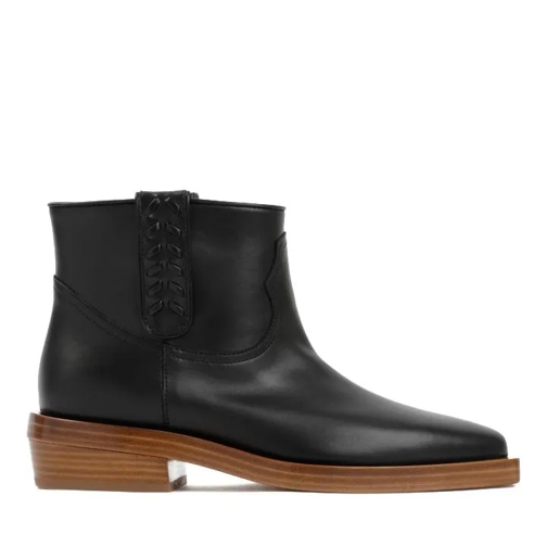 Gabriela Hearst Black Leather Reza Bootie Black Stiefelette