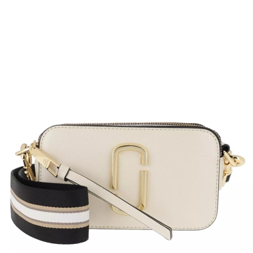 The Snapshot Leather Camera Bag in Beige - Marc Jacobs