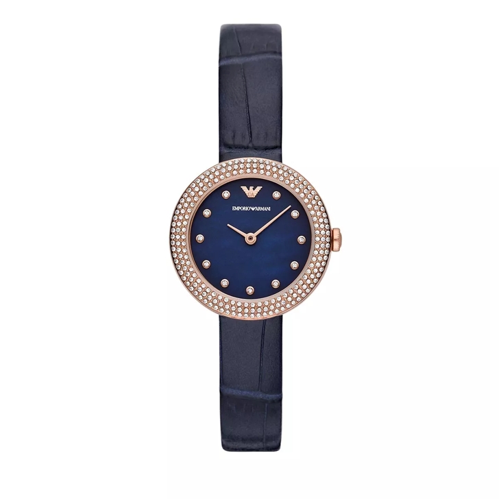 Armani horloge blauwe wijzerplaat shop