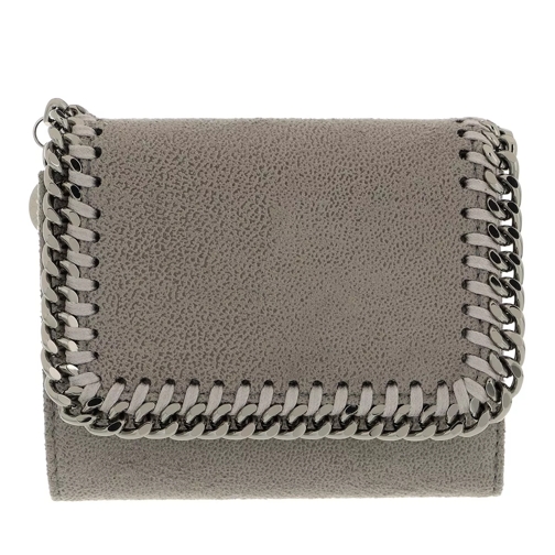 Stella McCartney Flap Wallet Small Light Grey Tri-Fold Portemonnee