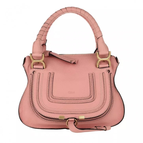 Chloé Marcie Crossbody Bag Grained Calfskin Fallow Pink Rymlig shoppingväska