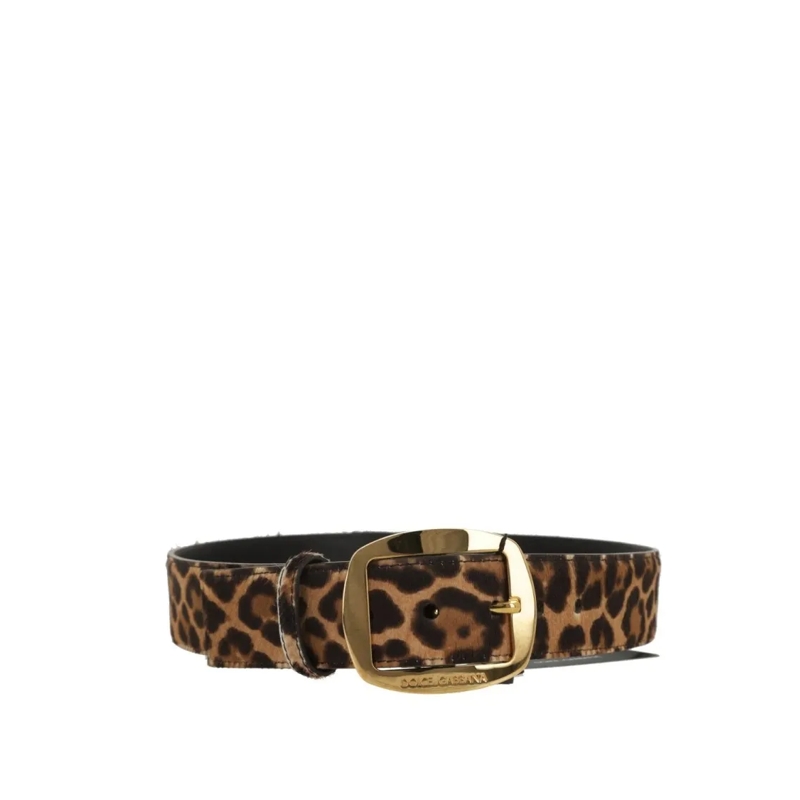 Dolce&Gabbana Gürtel Animalier Print Belt Brown