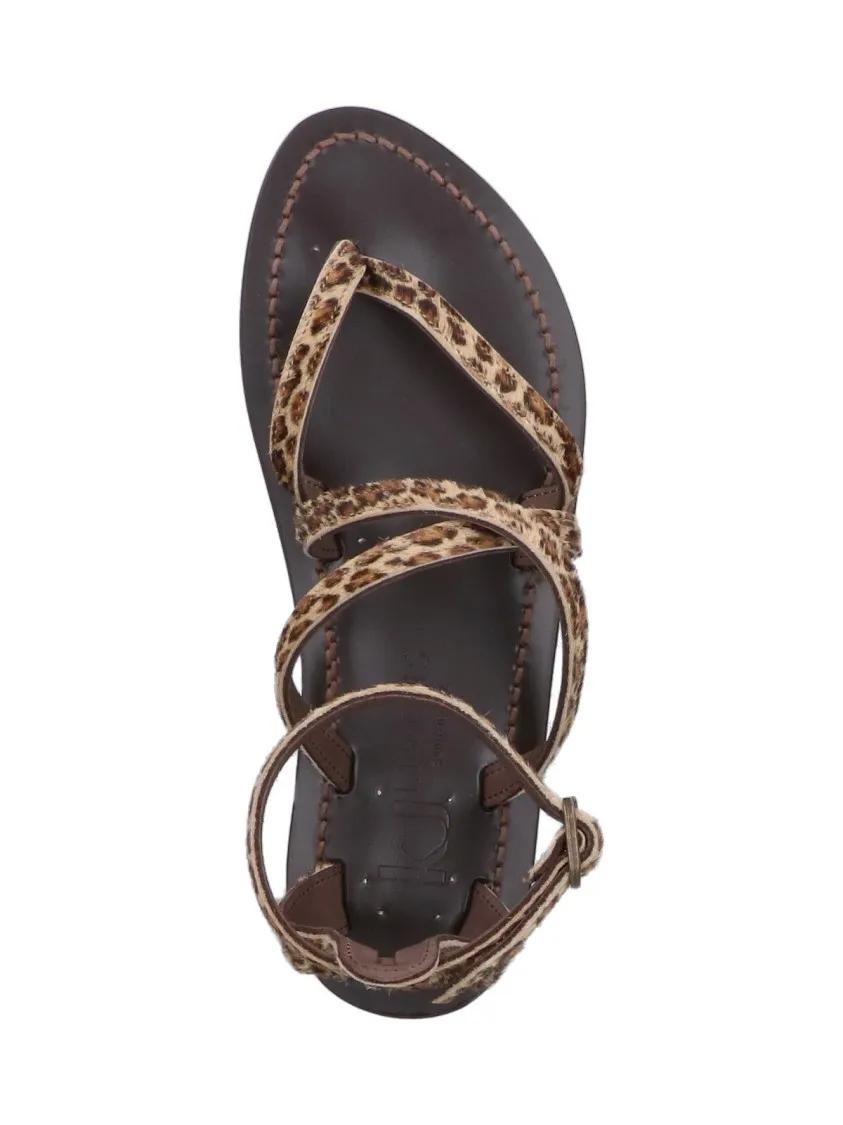 Thumbnail - BB ST. TROPEZ Sandalen - Epicure' Flip Flops – Leopard Print - Gr. 36 (EU) - in Braun - für Damen