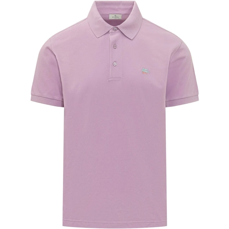 Etro Poloshirt Polo con Colletto e Bottoni rose