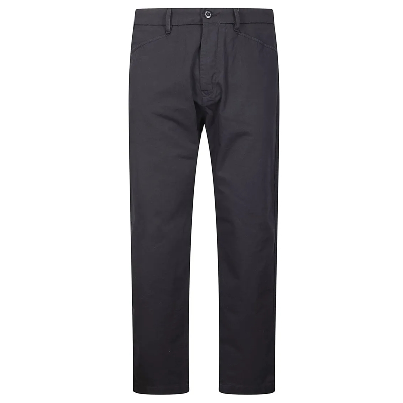 CP Company Pantalon Cotton Gabardine Regular Chino Pants Black