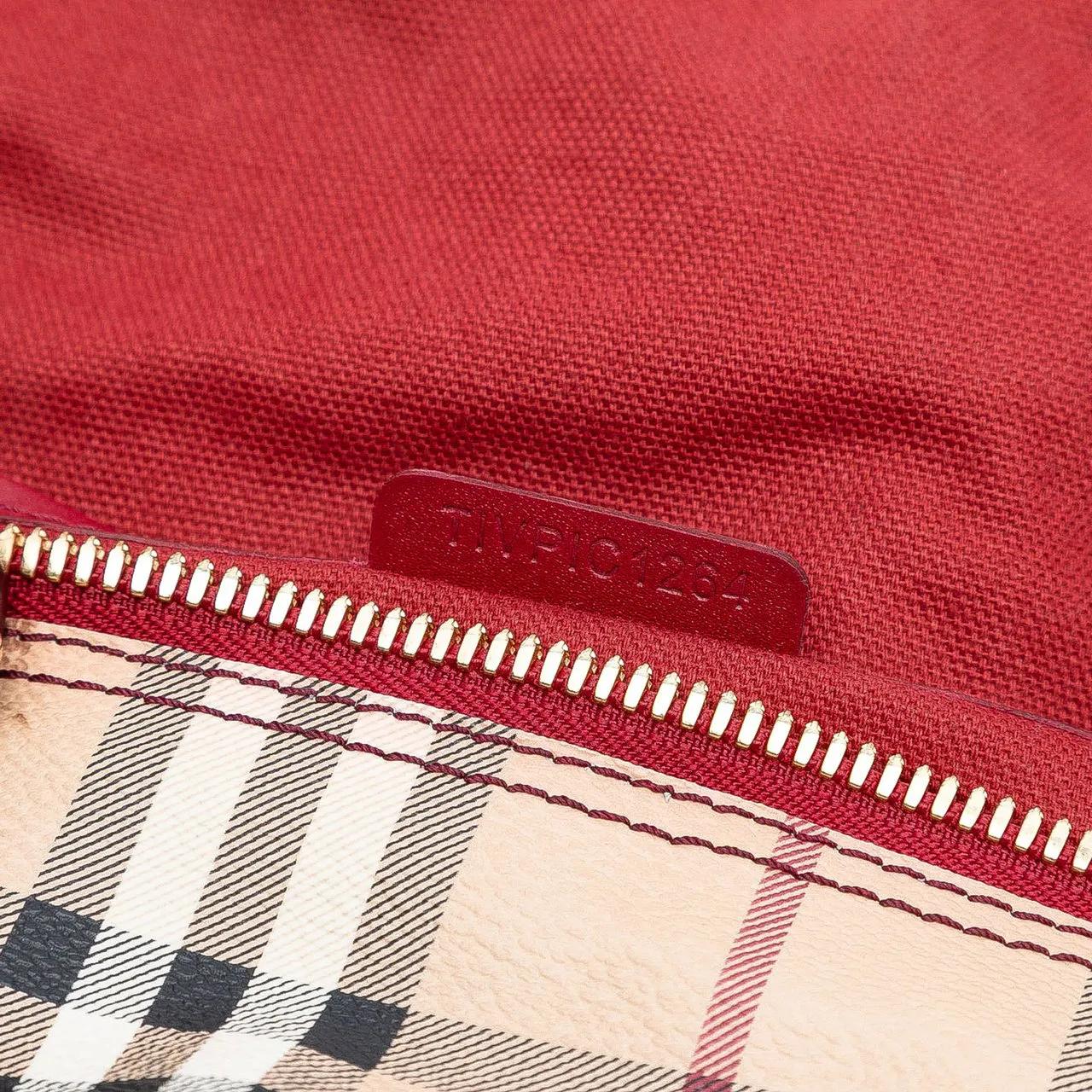 Thumbnail - Burberry Shopper - Medium Haymarket Check Coated Canvas Salisbury Tot - Gr. unisize - in Braun - für Damen