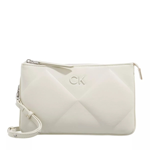 Calvin Klein Re-Lock Quilt Crossbody Dk Ecru | Crossbody Bag | fashionette