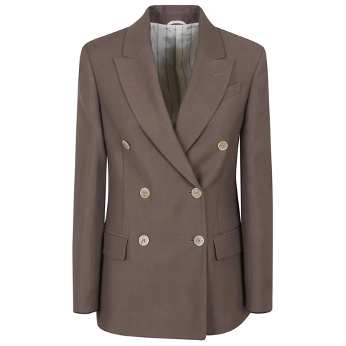 Brunello Cucinelli Blazer Chocolate Brown Jacket Brown