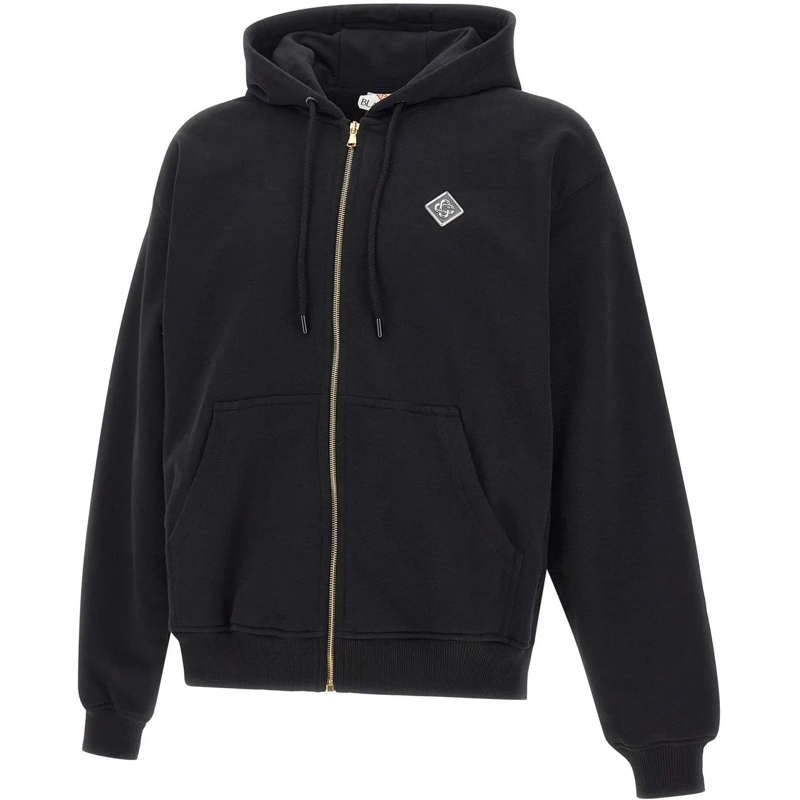 Casablanca  Heren CASA CHROME FULL ZIP HOODIE schwarz