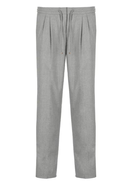 Brunello Cucinelli - Virgin Wool Pants - Größe 48 - grau