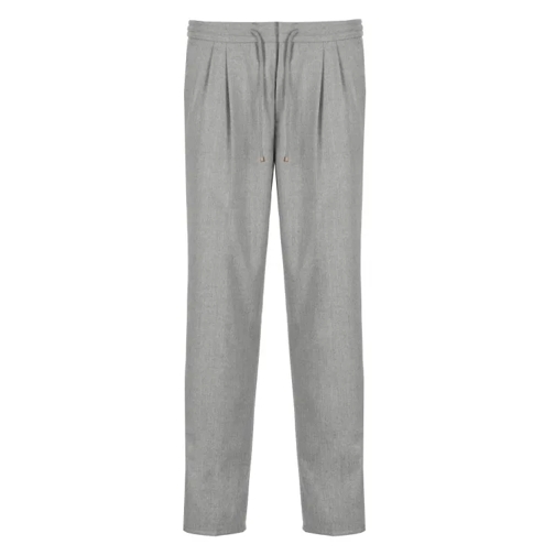 Brunello Cucinelli Virgin Wool Pants Grey 