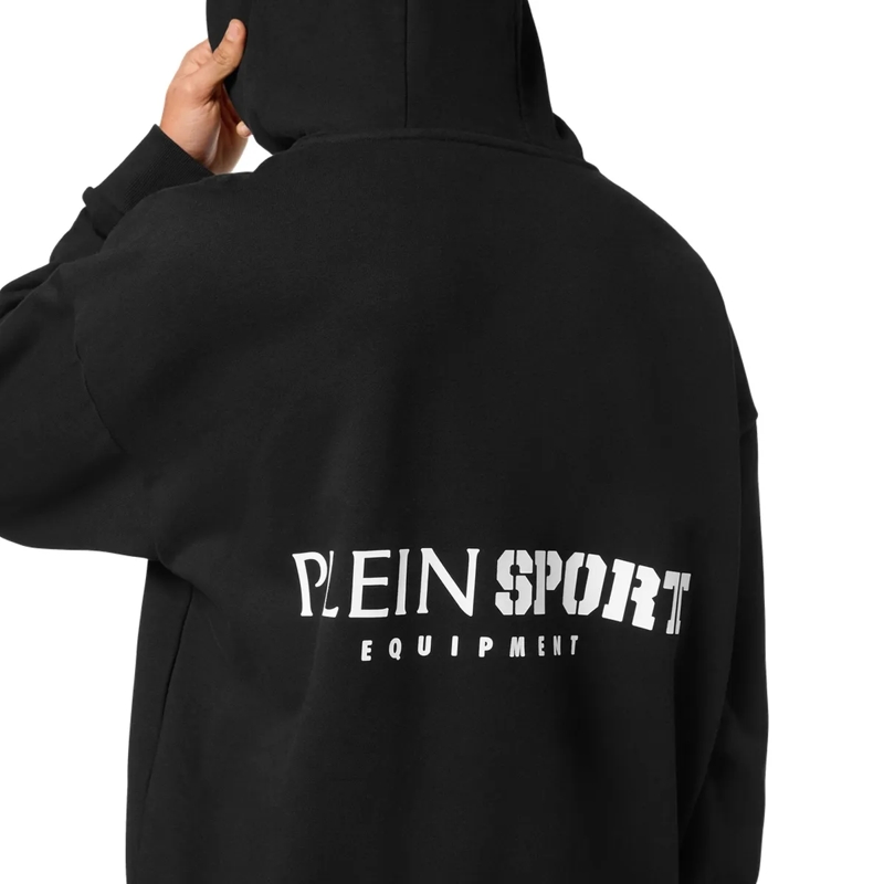 Plein Sport Top Hoodie Scratch schwarz(Image 5)