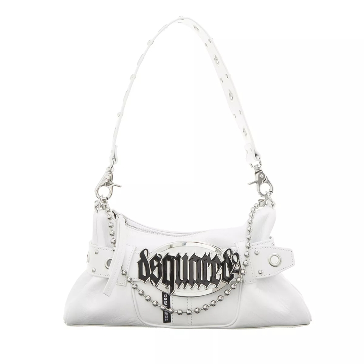 Dsquared2 Shoulder Bag in Vitello White Schoudertas