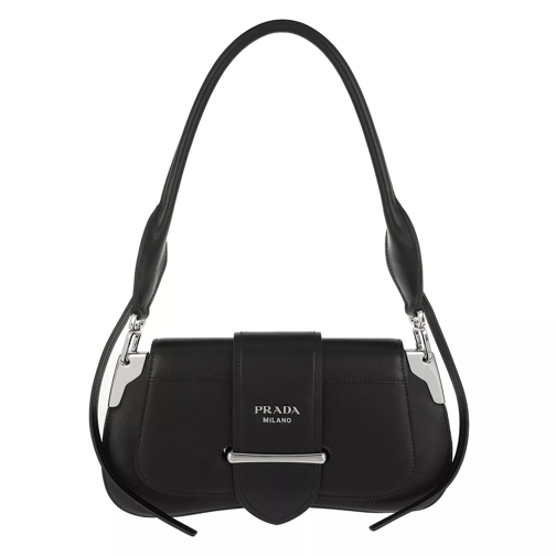 Prada Sidonie Shoulder Bag Leather Black Pochette-väska