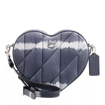 ★Coach★ Heart Crossbody Bag Quilted Tie Dye CU035 LHNI9 Heart Crossbody Bag With Quilting And Tie-Dye MIDNIGHT NAVY MTI