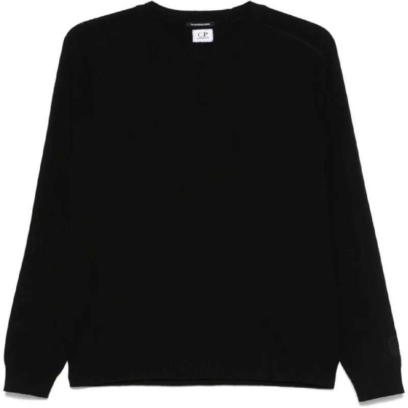 CP Company Pull The Metropolis Series Cotton Knit Black